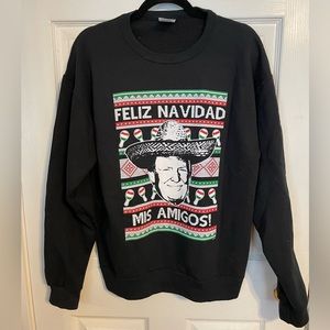 Medium Mens Donald Trump crew neck sweatshirt, Christmas sweater